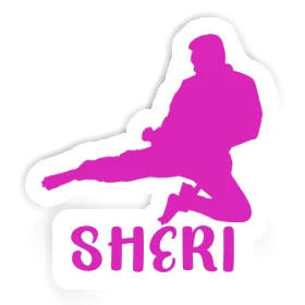Sheri Autocollant Karatéka Image