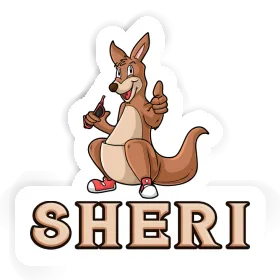 Kangourou Autocollant Sheri Image