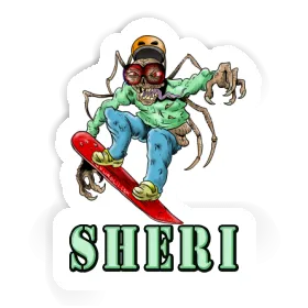 Sheri Aufkleber Snowboarder Image
