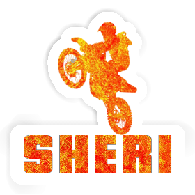 Motocross-Fahrer Sticker Sheri Image