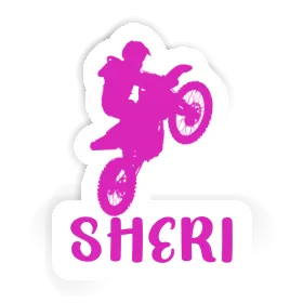 Motocross-Fahrer Aufkleber Sheri Image