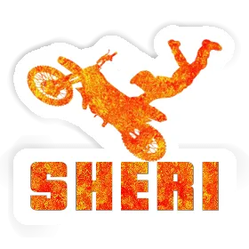 Sticker Motocross-Fahrer Sheri Image