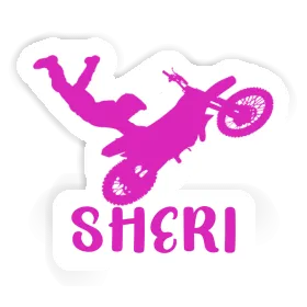 Aufkleber Sheri Motocross-Fahrer Image