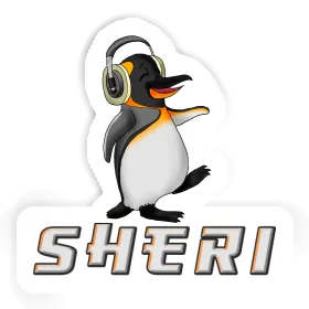 Pingouin musicien Autocollant Sheri Image