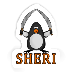 Pingouin de combat Autocollant Sheri Image