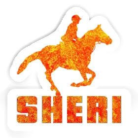 Horse Rider Sticker Sheri Image