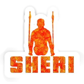 Sheri Autocollant Gymnaste aux anneaux Image
