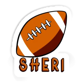 Autocollant Sheri Ballon de rugby Image