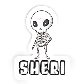 Sheri Aufkleber Skelett Image