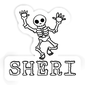 Skelett Sticker Sheri Image