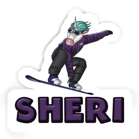 Sticker Snowboarderin Sheri Image