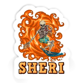 Sheri Aufkleber Surfer Image