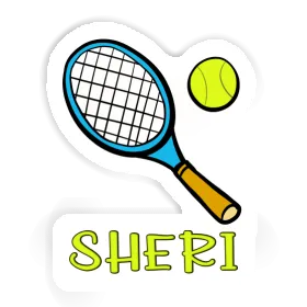 Sheri Autocollant Raquette de tennis Image