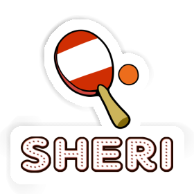 Autocollant Sheri Raquette de ping-pong Image