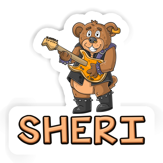 Aufkleber Gitarrist Sheri Aufkleber Gitarrist Sheri Image