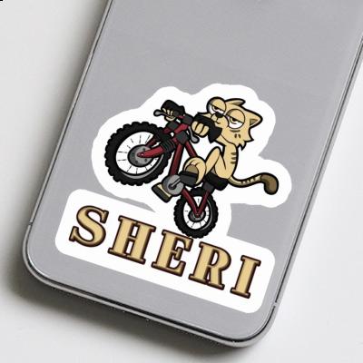 Sticker Fahrradkatze Sheri Laptop Image