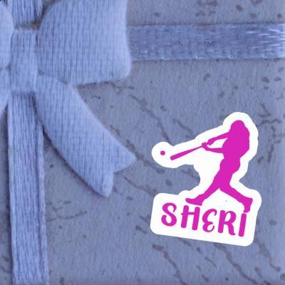 Sticker Baseball Player Sheri Notebook Image