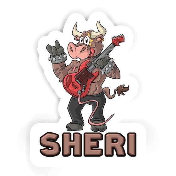 Autocollant Guitariste Sheri Image
