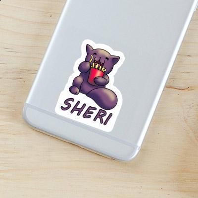 Sticker Sheri Pommes-Katze Laptop Image