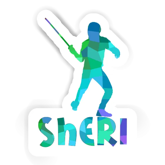 Sheri Autocollant Escrimeur Laptop Image