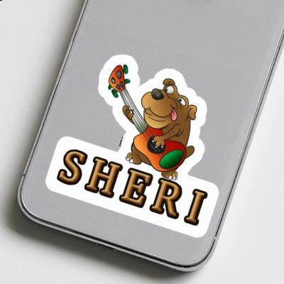 Sticker Gitarrenhund Sheri Sticker Gitarrenhund Sheri Image