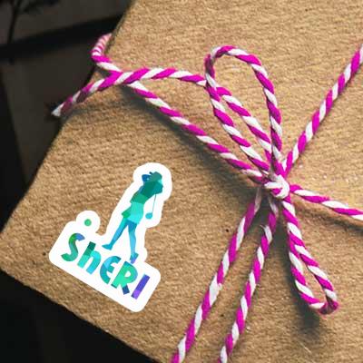 Aufkleber Golferin Sheri Laptop Aufkleber Golferin Sheri Laptop Image