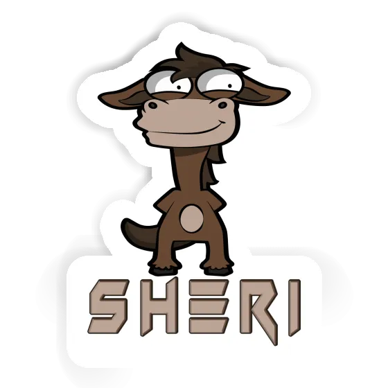 Standing Horse Sticker Sheri Laptop Image