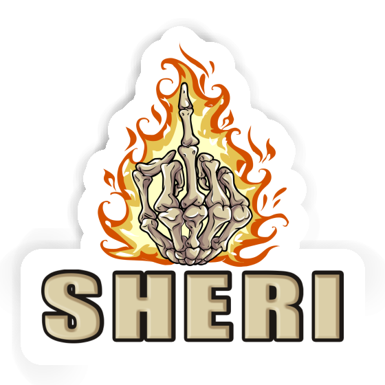 Sticker Mittelfinger Sheri Laptop Sticker Mittelfinger Sheri Laptop Image