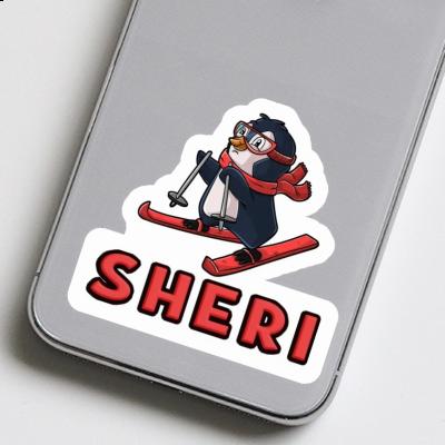 Aufkleber Skifahrerin Sheri Laptop Image