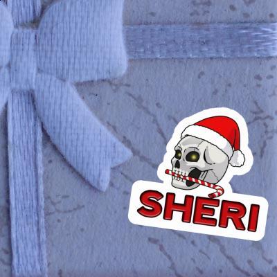 Christmas Skull Sticker Sheri Laptop Christmas Skull Sticker Sheri Laptop Image