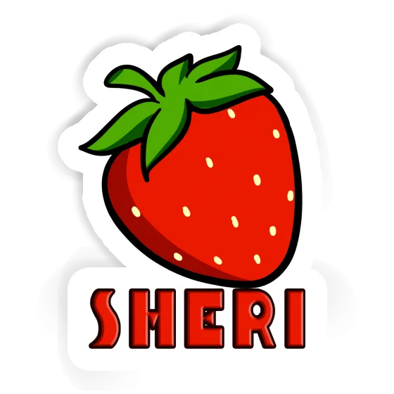 Sheri Sticker Erdbeere Notebook Image