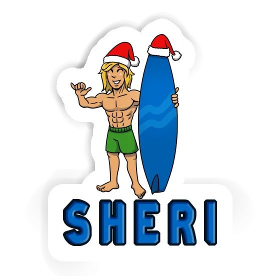 Sheri Sticker Weihnachtssurfer Sheri Sticker Weihnachtssurfer Image