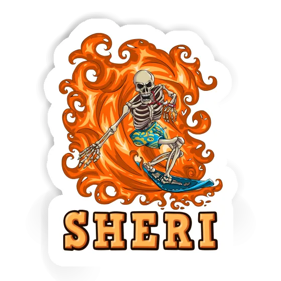 Sheri Aufkleber Surfer Sheri Aufkleber Surfer Image