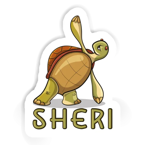 Aufkleber Yoga-Schildkröte Sheri Image