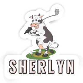 Sticker Sherlyn Golf Cow Image