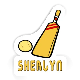 Sherlyn Sticker Cricket Bat Image