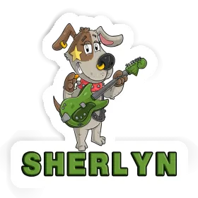 Sherlyn Sticker Guitarist Image