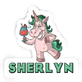 Sticker Sherlyn Party Unicorn Image