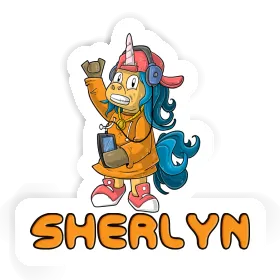 Sherlyn Sticker Hip-Hop Unicorn Image