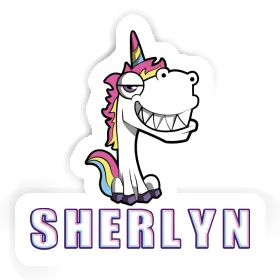 Sticker Sherlyn Grinning Unicorn Image