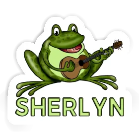 Sherlyn Sticker Guitar Frog Image