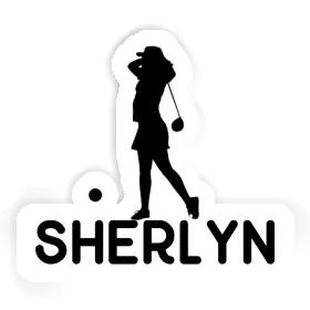 Sticker Sherlyn Golfer Image