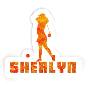 Sticker Sherlyn Golfer Image