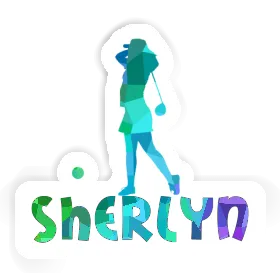 Sticker Sherlyn Golfer Image