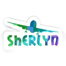 Sticker Sherlyn Airplane Image