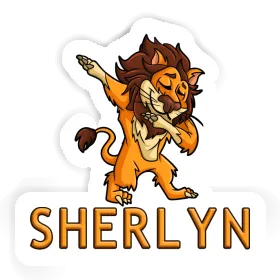 Sticker Dabbing Lion Sherlyn Image