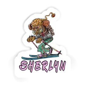 Skier Sticker Sherlyn Image