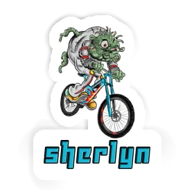 Sherlyn Sticker Downhill Biker Image