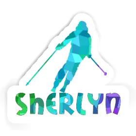 Sticker Sherlyn Skier Image