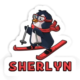 Sherlyn Sticker Skier Image